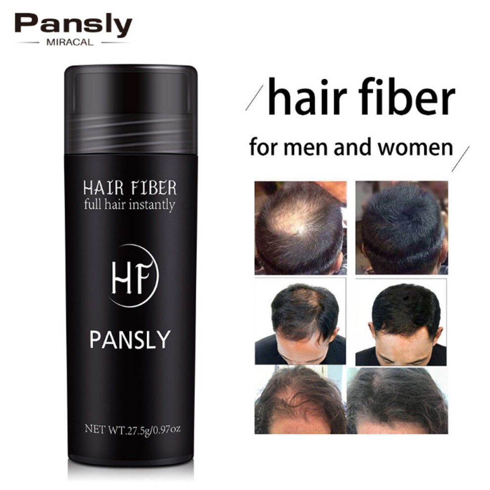 Black Pansly Hair Building Fibers Keratin Hair Powder Thinning Hair Loss Concealer