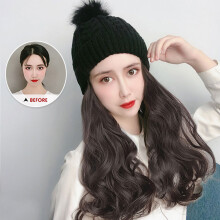Cappello parrucca per donna capelli sintetici lunghi e ricci inverno