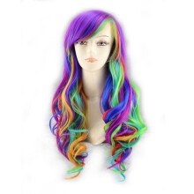 Rainbow Seven Kleur Gemengde Golf Lange Rol Gradient Golf Rol Cosplay Perkament