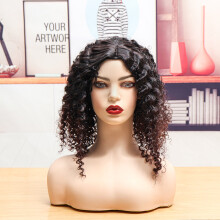 Vrouwen Krullende Pruik Fluffy Kleine Rol Pruik Synthetisch Golvend Haar Hittebestendige Pruik