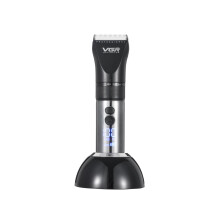 VGR Haartrimmer LED - display Mannen Haar Knipmachine Verzorging Laag Geluid Tondeuse Titanium Keramisch Mes EU Plug V - 049