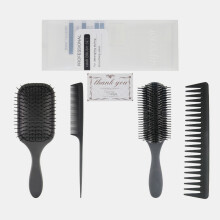 4Pcs Paddle Hair Brush Detangling Brush and Hair Comb Set for Wet or Dry Hair Thick Thin Curly Natural Hairbrush