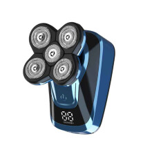 6 IN 1 Rasoio electric 5D con LCD Ricaricabile per Testa Calva e Barba Tagliacapelli Trimmer