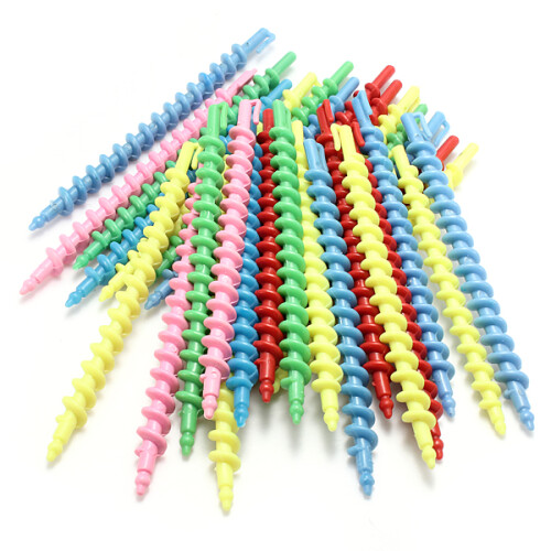 25 stuks styling plastic haarstyling spiraal haar permanent staaf 2