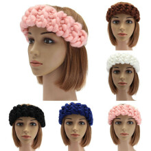 Fascia per capelli lavorata a maglia vintage fatta a mano Accessori per capelli Inverno Autunno 5 colori