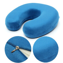 Cuscino a forma di U in schiuma memory velour morbido supporto per il collo cuscino per auto.