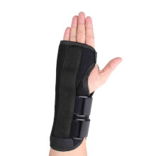 Stalen Polsbrace Ondersteuning Verstuiking Onderarmspalk Band Strap Zwart