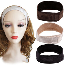 Fascia per capelli Wig Grip Scarf Bandana per capelli regolabile Fastern parrucca in velluto flessibile