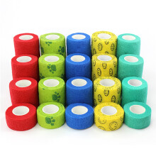 Kleurvolle Zelfklevende Sport Dierondersteunende Elastische Verband Vingergewricht Wikkel Letsel Tape