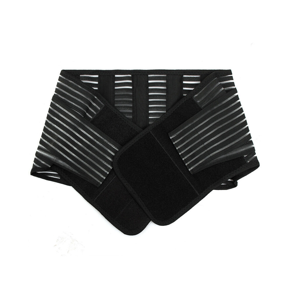 Lumbar Back Spine Support Brace Grade Double Pull Strap Correction Belt