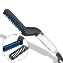 Men Quick Hair Straightener Comb Multifunctionele Haar Kruller Tool Elektrische Haar Styler voor Mannen