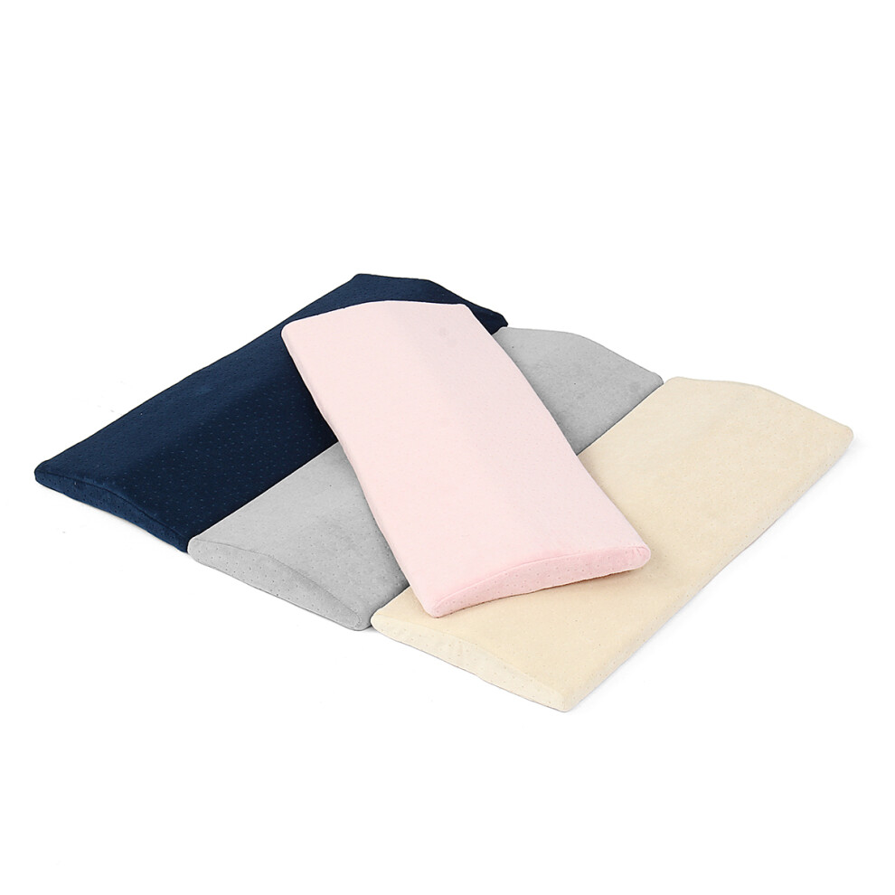 Beige/Grey/Pink Lumbar Support Wedge Memory Pillow Bed Cushion Sleeping Leg Pad Pain Relief