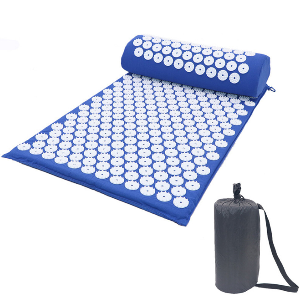 Acupressure Massage Mat Pillow Yoga Sit Lying Mats Pain Stress Soreness Relax Relief Back Neck Pain
