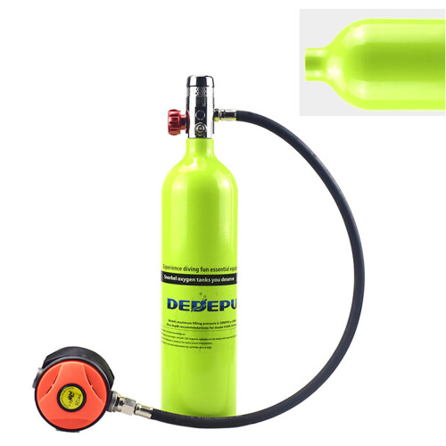 1L Duikluchtcilinder Scuba Regulator Cilinder Onderwater Ademzuurstoftank Set 2