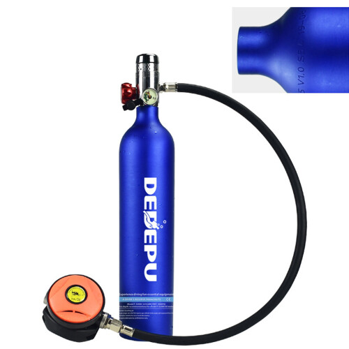 1L Duikluchtcilinder Scuba Regulator Cilinder Onderwater Ademzuurstoftank Set 1