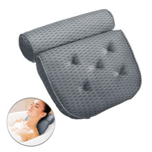 ESSORT Badkussen 4D Luchtmesh Technologie Comfort Badkussen Met 5 Zuignappen De Verbeterde Versie Ademend Badkussen Voor Thuis Spa