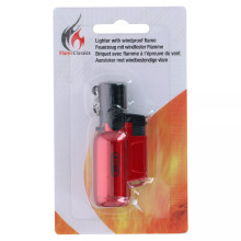 (Red) CREME BRULEE BURNER CORDLESS REFILLABLE GAS MINI BLOW TORCH BBQ
