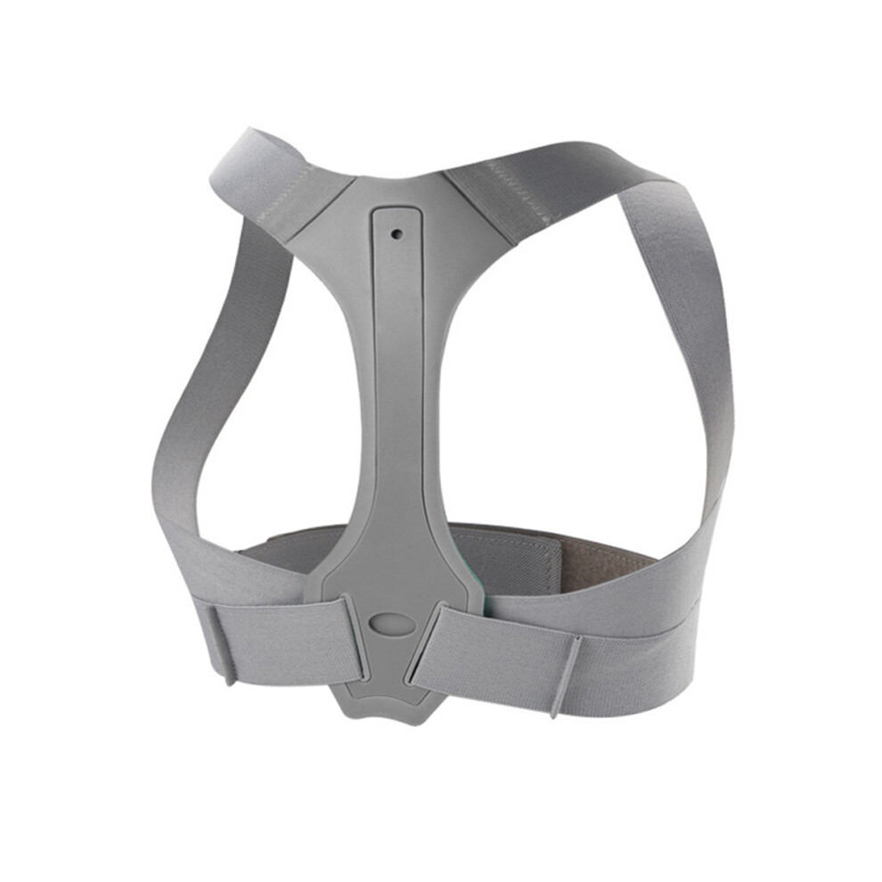 Gray Adjustable Posture Correction Back Shoulder Corrector Support Brace Belt Therapy Men Women