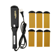 4 in 1 Replaceable Ceramic Curling Flat Iron Hair Crimper Straightener Waver