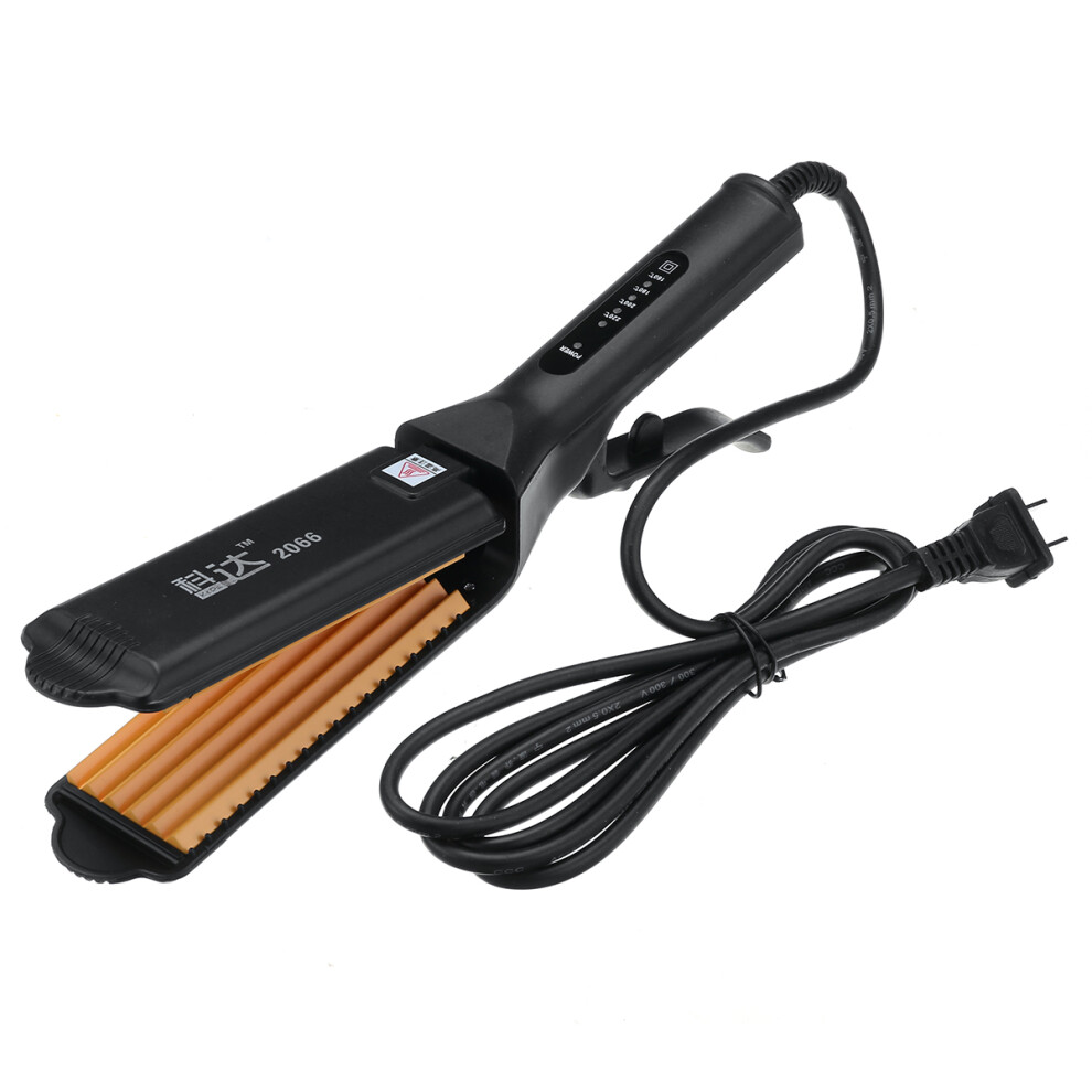 220V Electric Hair Straightener Corn Curler Flat Titanium 4 Gear Wet and Dry Use Hair Styler