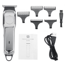 Professioneller Haarschneider Elektrisch Kabelloser Haarschneider USB Wiederaufladbar Haarschnitt Bart Friseur mit 5 Stück Begrenzungsaufsätzen