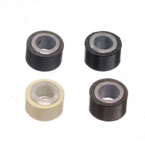 App 80 stuks Siliconen Veer Haarverlenging Tool Kralen Micro Link Ring 2