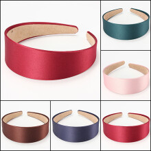 4CM Larghezza Donna Satinato Copricapo Headbrand Cerchietti per Capelli