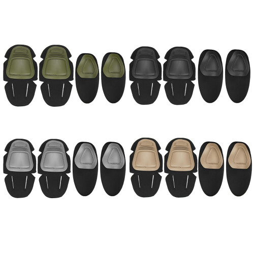 4Pcs Paintball Airsoft Combat Protective Military Tactical Knee Elbow Protector Pad Set Insert CS Training Gear 2
