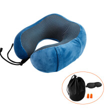 Cuscino per il collo in memory foam supporto portable per testa e collo cuscino per il riposo durante viaggi ufficio guida e sonnellini.