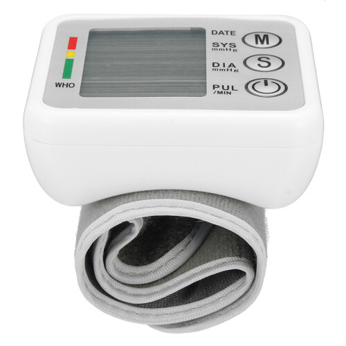 Engelse Broadcast LCD Bloeddrukmonitor Intellisense Stem Digitale Pols Sphygmomanometer 2