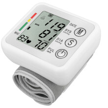 Engelse Broadcast LCD Bloeddrukmonitor Intellisense Stem Digitale Pols Sphygmomanometer