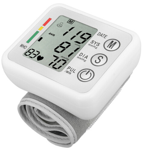 Engelse Broadcast LCD Bloeddrukmonitor Intellisense Stem Digitale Pols Sphygmomanometer