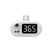 Non-contact Infrared Thermometer for Smartphone - USB Plug-in, 1s Reading, 0.1C Accuracy, OLED Display, Portable