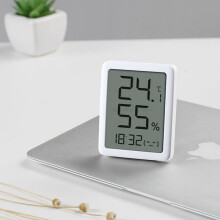 Miaomiaoce E-Ink Bildschirm LCD Großes Digitaldisplay Thermometer Hygrometer Uhr Temperaturfeuchtesensor