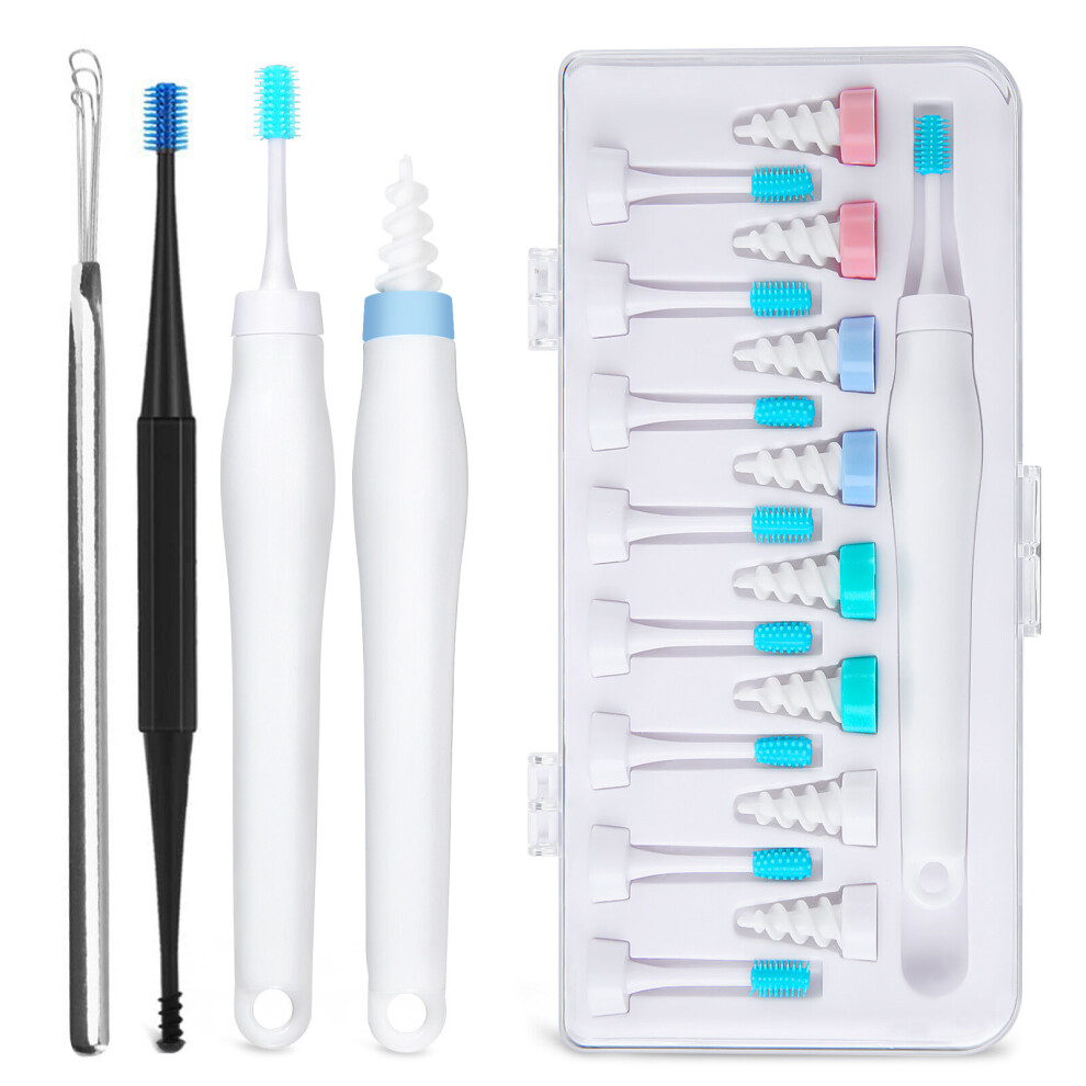 CAMTOA Ear Wax Remover Ear Wax Cleaner Removal Tool Silicone Ear Cleaner Reusable Earwax Remover for Adults Kids
