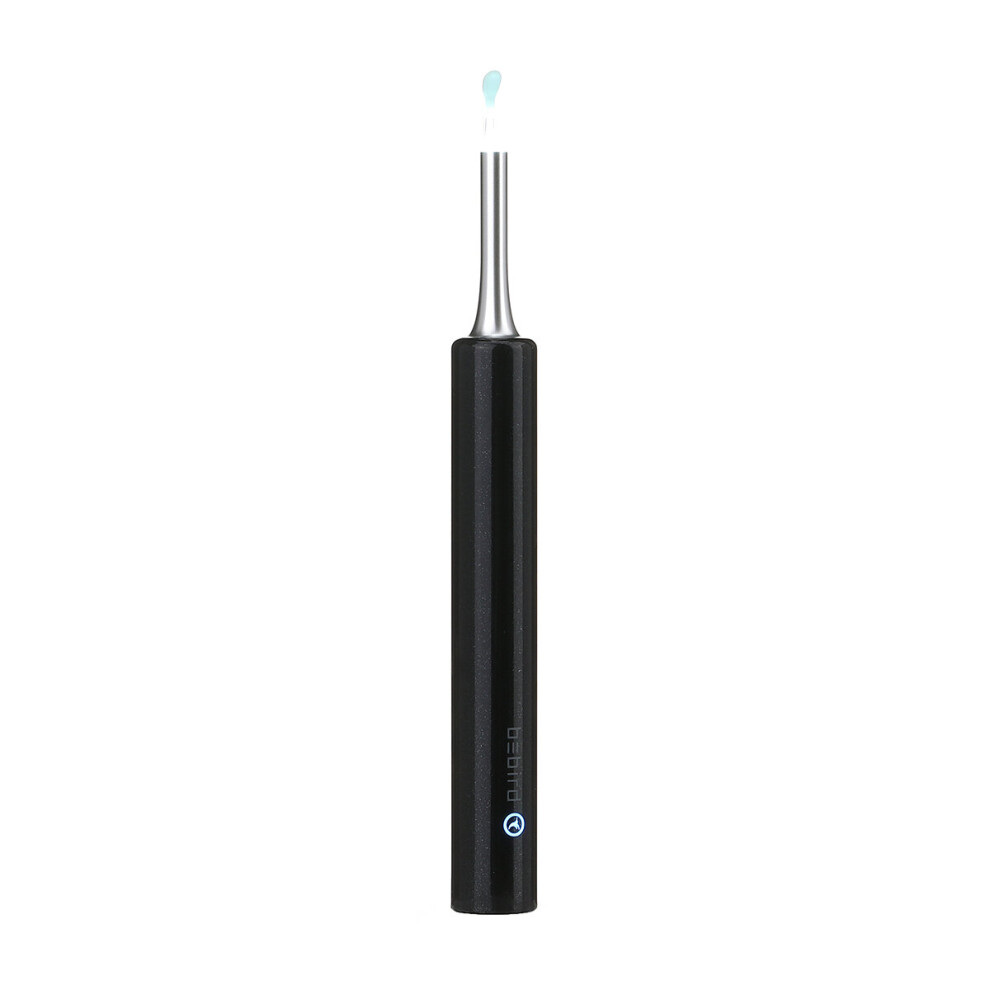 Black Ear Wax Removal Endoscope Ear Wax Camera Removal Tool 1080P Wireless Ear Cleaning Kit With Camera 5 Ear Spoon