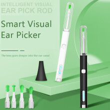 GEHU Visuele Oorlepel Endoscoop Otoscoop Graaf Slimme Wifi HD Ooropruimingsotoscoop Visuele Oorlepel Werkt Met Volwassenen Kinderen Ouderen Huisd