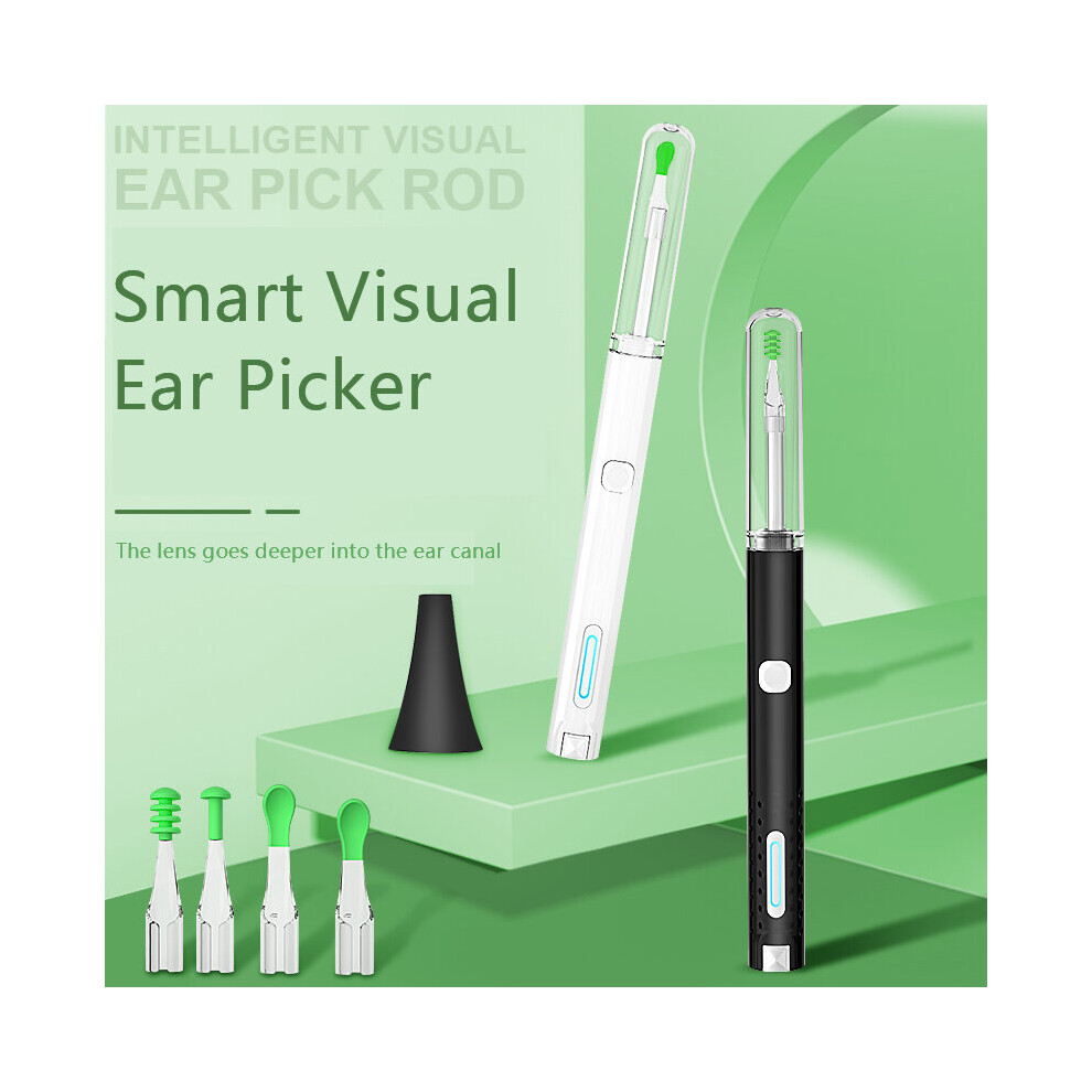 GEHU Visual Ear Spoon Endoscope Otoscope Digging Smart Wifi HD Ear Picking Otoscope Visual Ear Scoop Works With Adult Child Elder Pet