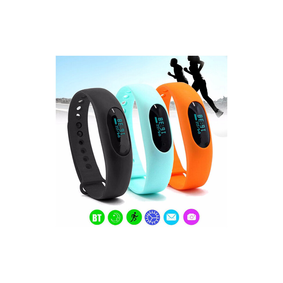 Waterproof Bluetooth 4.0 Smart Bracelet Pedometer Sleep Monitor Wristband Watch Fitness Tracker 757440999103