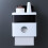 Wandgemonteerde tissuepapiercontainer box houder opslagorganizer plank badkamer tissuebox 4
