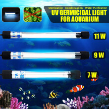 Standard Europeo Inserto Rotondo 220V 5W-13W Luce per Acquario Lampada UV Germicida Lampada Germicida Lampada di Sterilizzazione Sott'acqua
