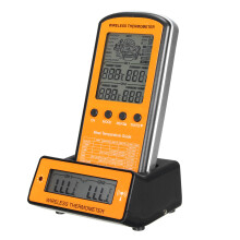 Termometro remoto wireless con doppia sonda termometro digitale per grigliare carne con allarme timer