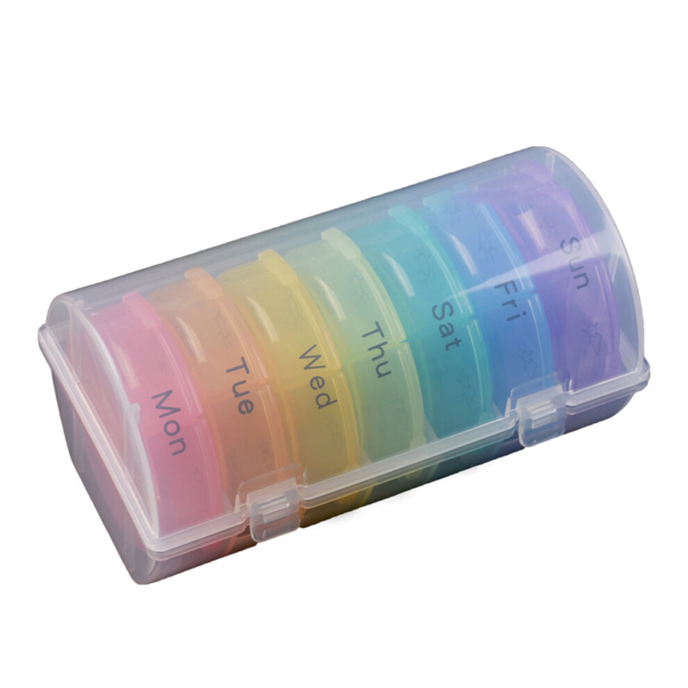 21 Grids Daily Pill Box Organizer Weekly Pill Case 7-days Pill Container