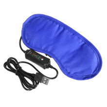 USB Verwarmd Oogmasker 3 Snelheden Timer Warme Kompres Oogpatch Massager Verlicht Blefaritis