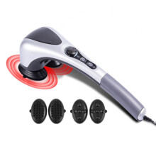 Electric Handheld Double Head Massager Infrared Heating Body Neck Back Massage Hammer