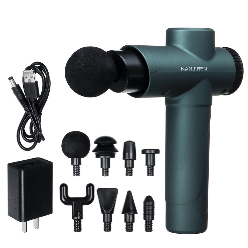 3200RPM 2000mAh Electric Percussion Massager Muscle Vibration Pain Relief Therapy Device W/ 6/8 Heads