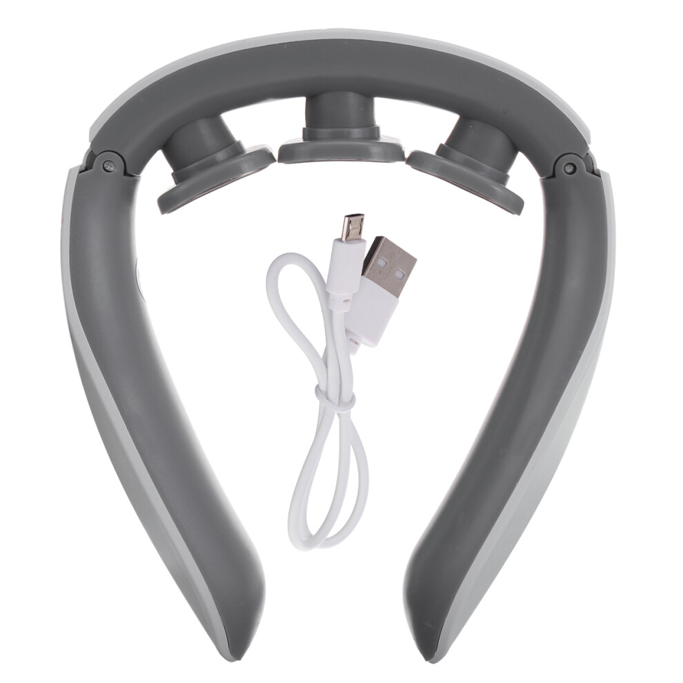 6 Modes 9 Gears Pulse Electric Cervical Neck Massager Rechargeable Body Shoulder Hot Compress Pain Relieve Device