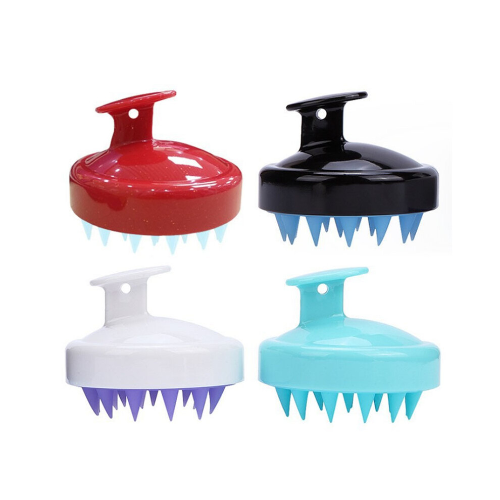 Silicone Shampoo Scalp Shower Washing Head Hair Massage Massager Brush Comb Electric Massager