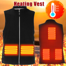 Mannen Elektrische USB Verwarmde Vest Jas Coat Warmte Kussen Kleding Lichaamswarmer