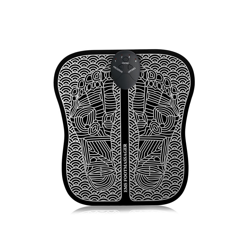 6 Modes Electric Dual Foot Massager 9 Intensity Massage Mat Leg Blood Circulation Muscle Feet Relax Device